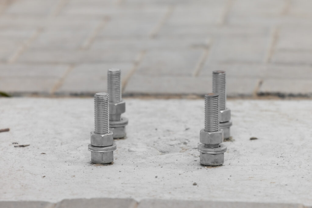 vecteezy anchorage bolt and nut which embedded in concrete structure 51150339